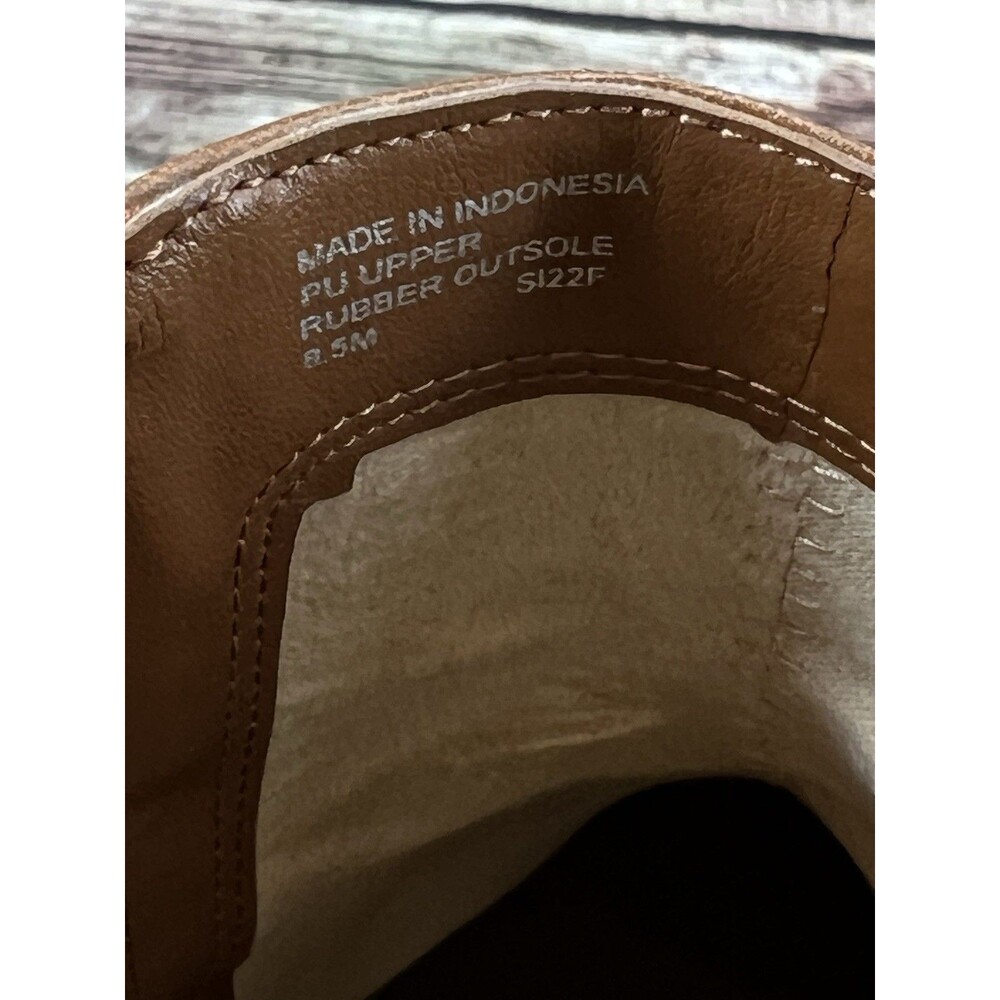 MICHAEL KORS Women's Rory Signature Ankle Side-Zip Flat Brown Booties, Size 8.5 - Picture 11 of 11